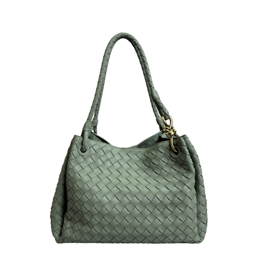 Bottega Veneta Parachute Bag in Sage Leather