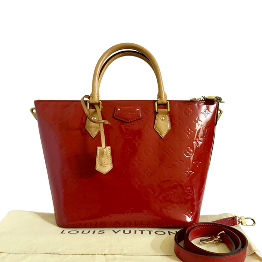 Louis Vuitton Brea MM in Pomme d'Amour Patent Leather