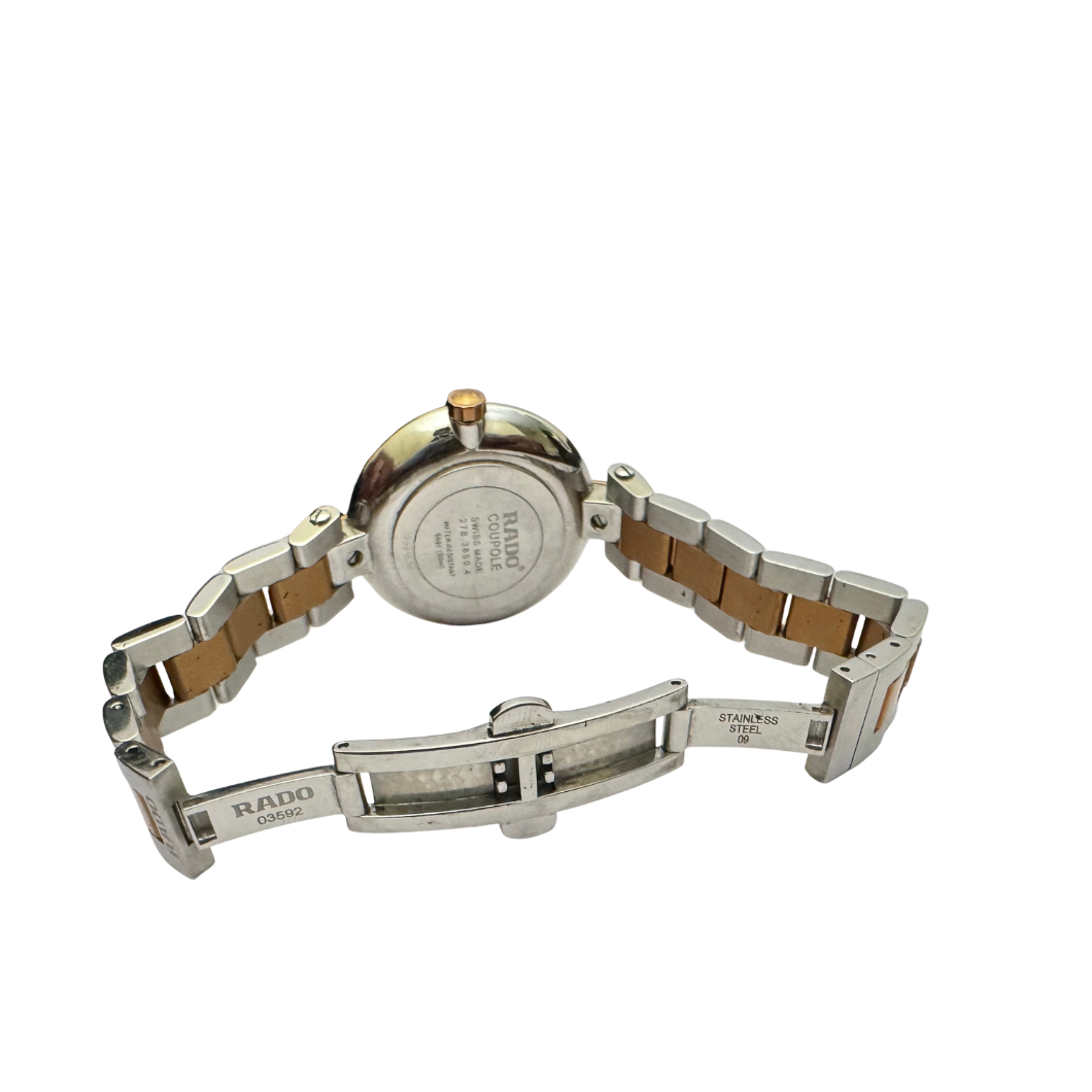 Rado Coupole Two-Tone Watch in Steel and Rose Gold, 35mm