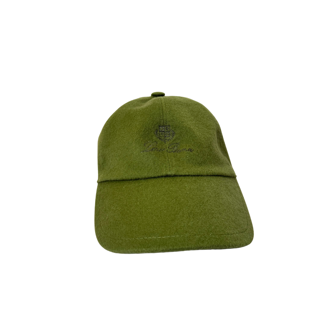 Loro Piana Storm System Baseball Cap in Green, Size Small