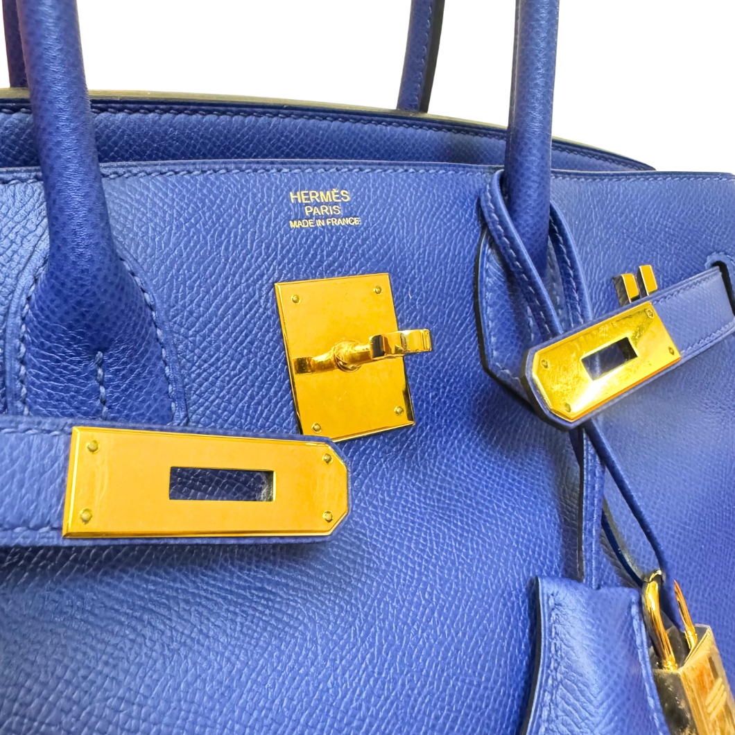 Hermès Birkin 30 in Bleu Électrique Epsom Leather