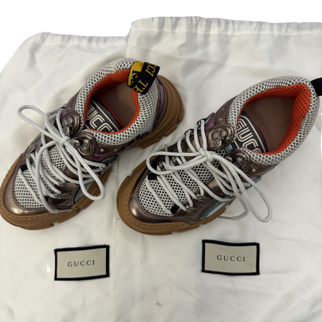 Gucci Flashtrek Sneakers, Size 35