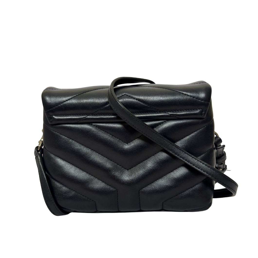Saint Laurent Toy LouLou Quilted Leather Bag in Blue