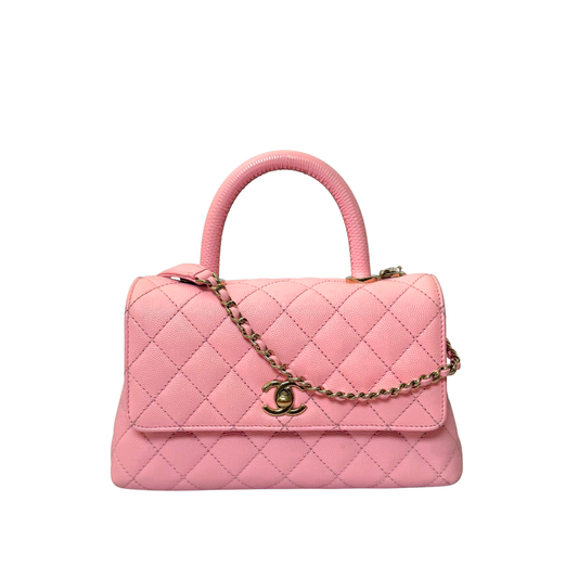 Chanel Coco Handle 23 in Pink Caviar Leather