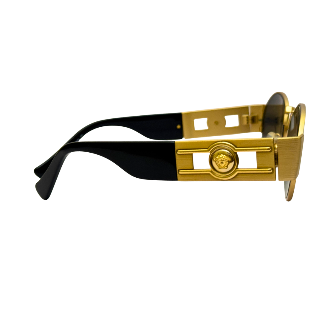 Versace Medusa Sunglasses in Gold-Tone Metal