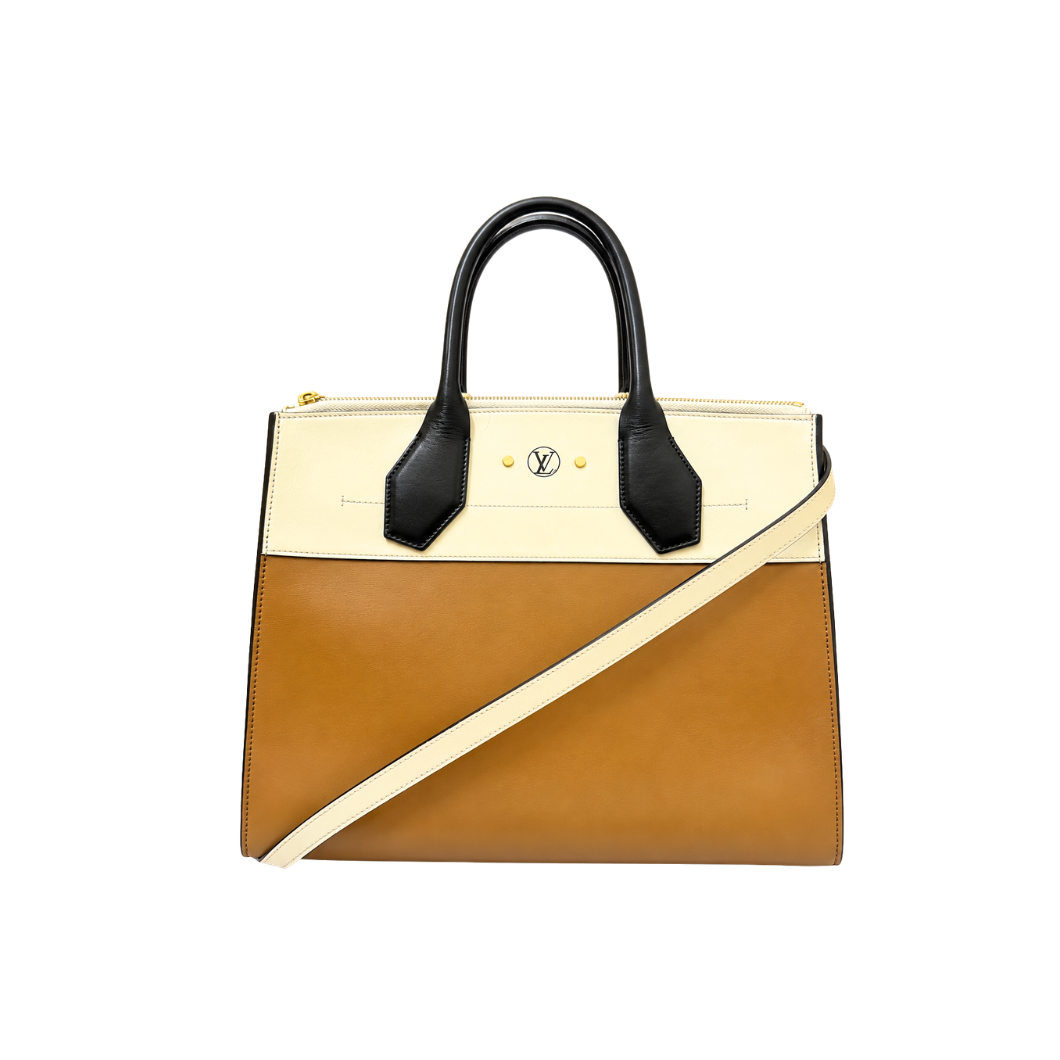 Louis Vuitton City Steamer in Tan & Cream