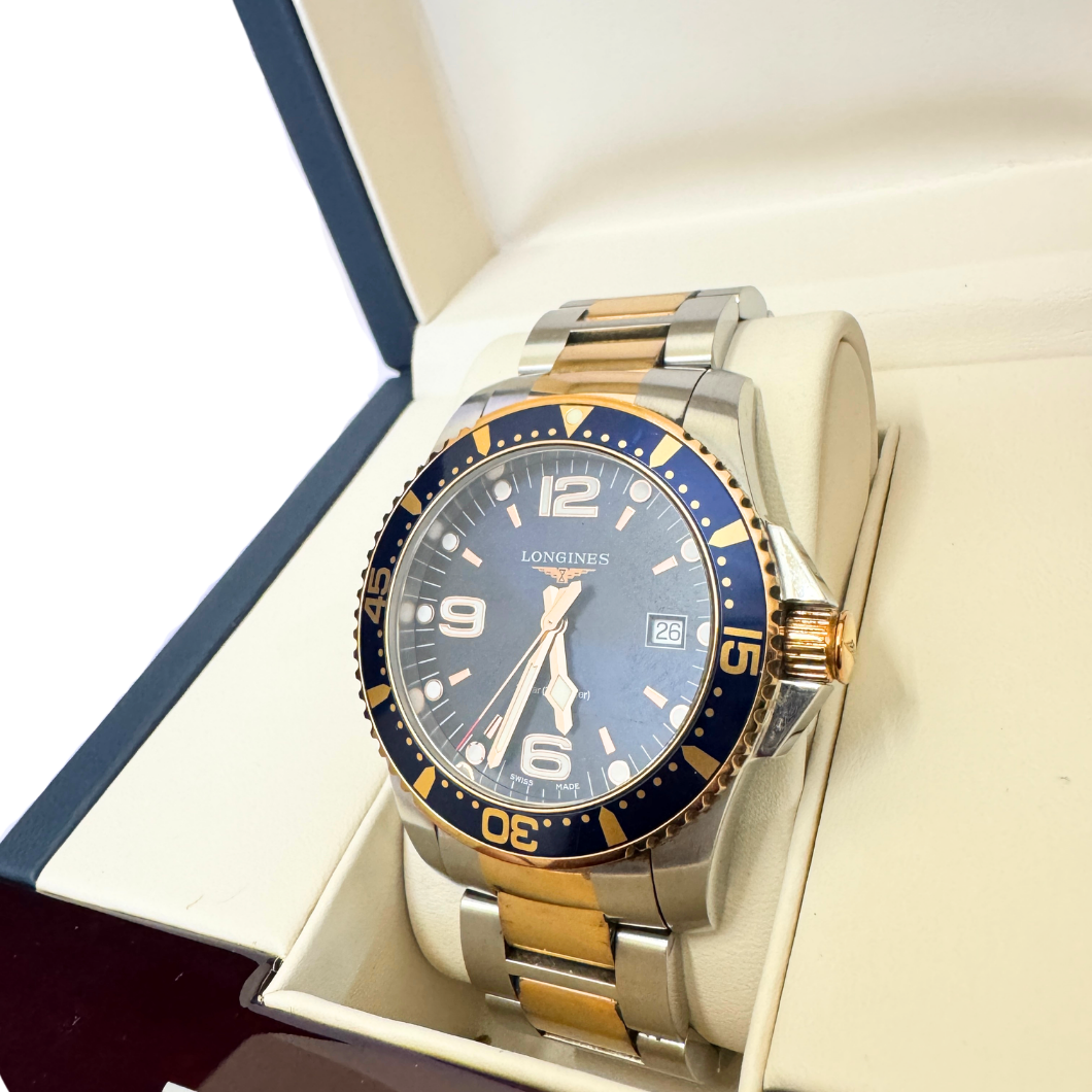 Longines HydroConquest Two-Tone Quartz Watch in Steel and Gold