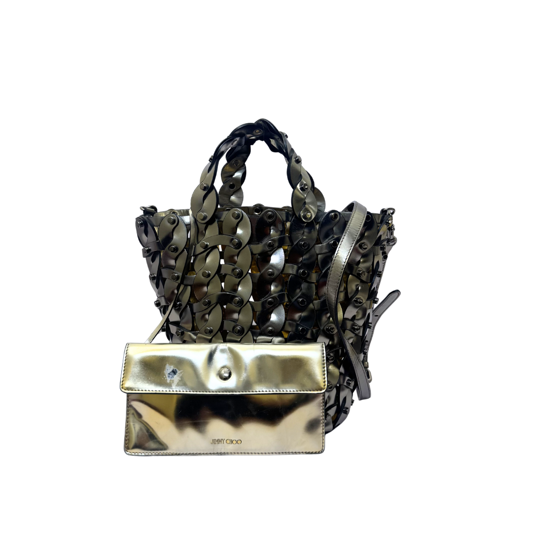 Jimmy Choo Studded Leather Crossbody Bag