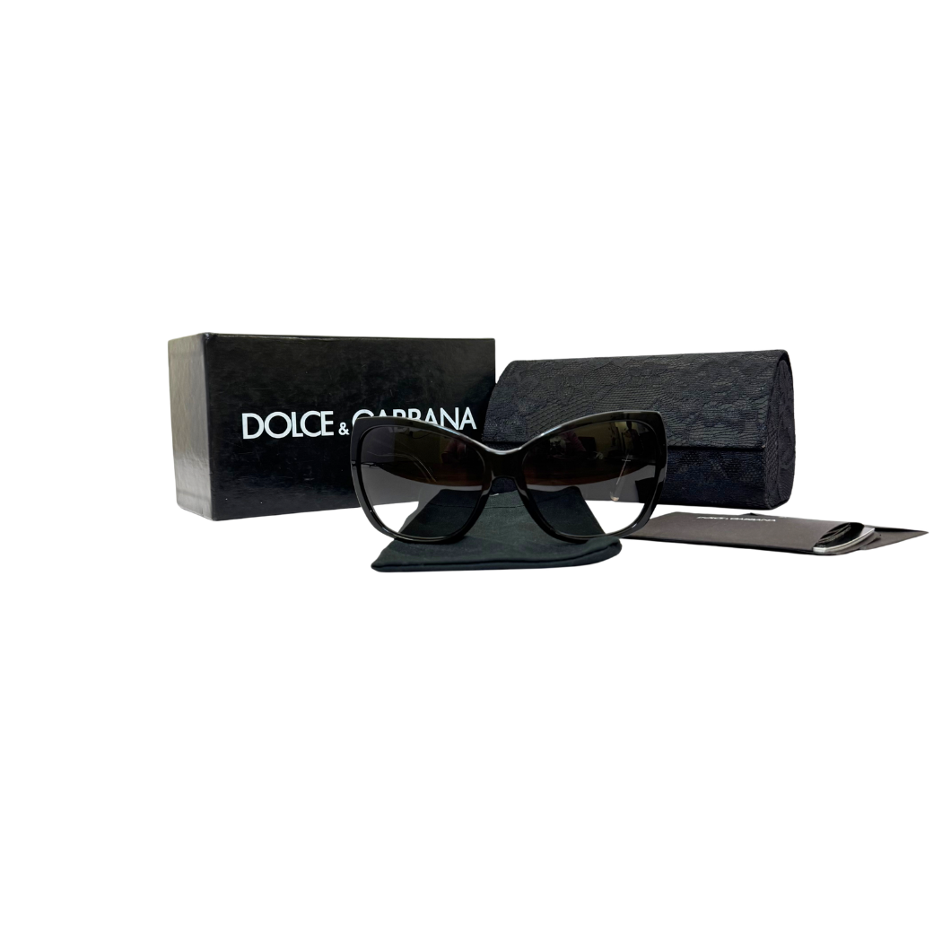 Dolce & Gabbana Black Lace Sunglasses