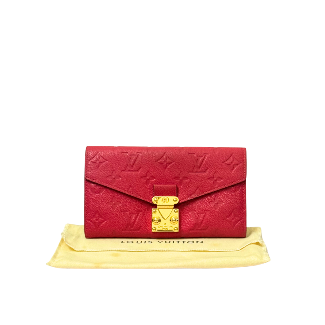 Louis Vuitton Métis Wallet in Fuchsia Monogram Empreinte