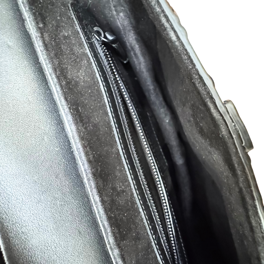 Dior Saddle Bag in Black Oblique Embossed Calfskin