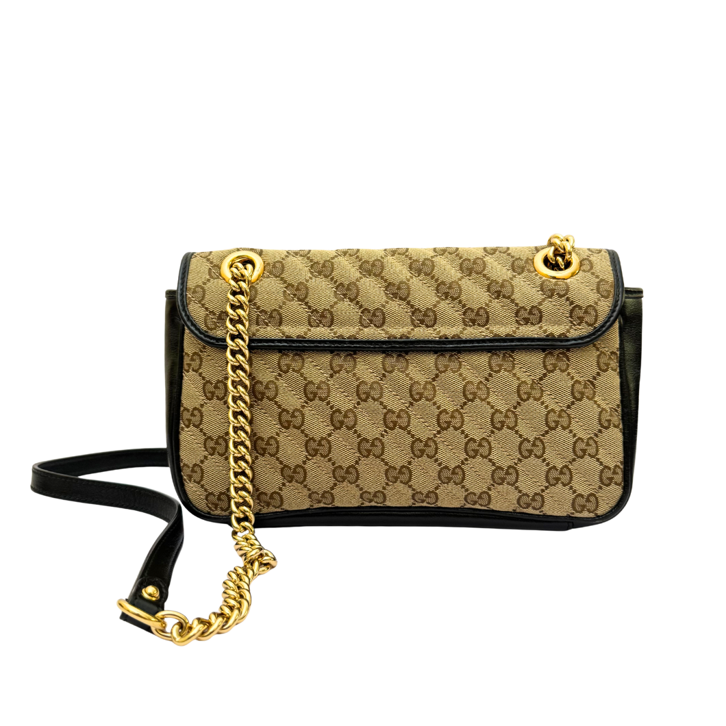 Gucci GG Marmont Shoulder Bag in Beige GG Canvas