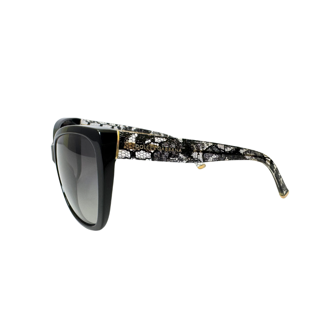 Dolce & Gabbana Black Lace Sunglasses