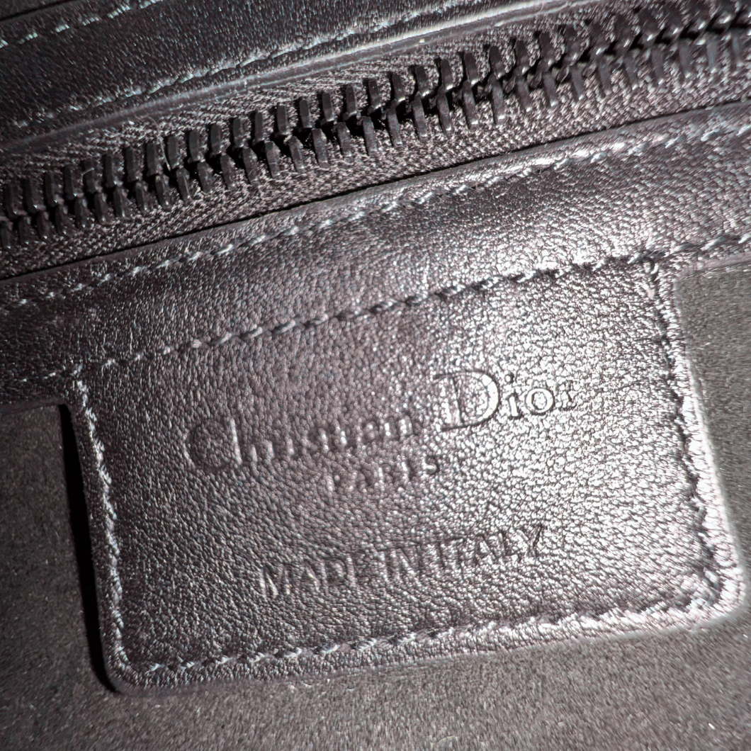 Dior Saddle Bag in Black Oblique Embossed Calfskin