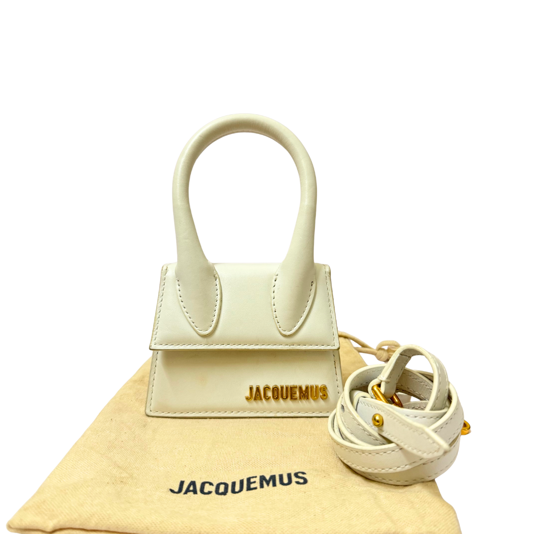 Jacquemus Le Chiquito Mini Bag in White Leather