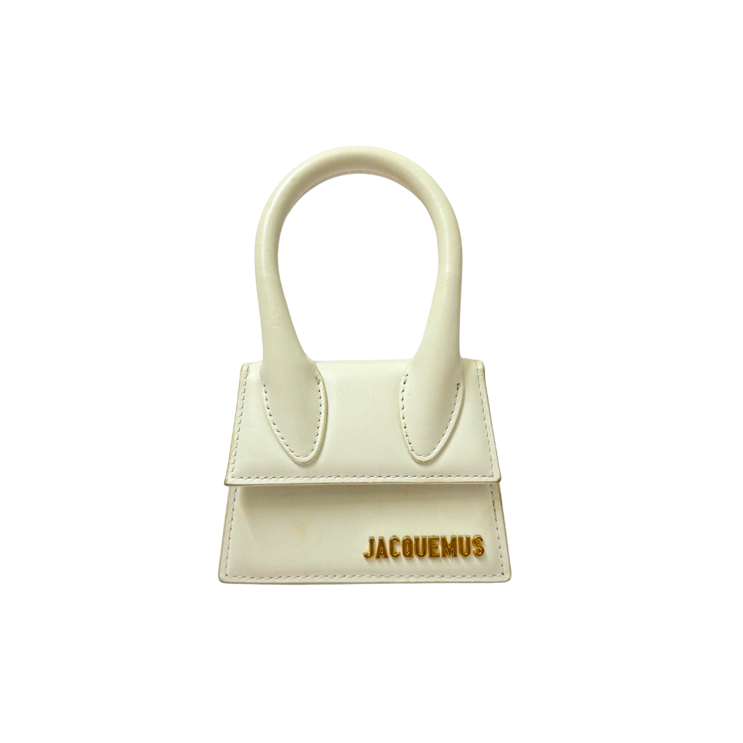 Jacquemus Le Chiquito Mini Bag in White Leather