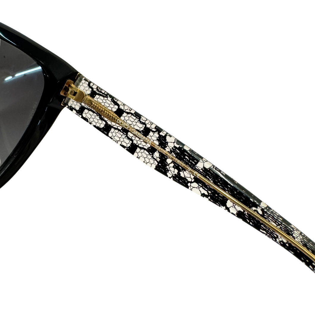 Dolce & Gabbana Black Lace Sunglasses