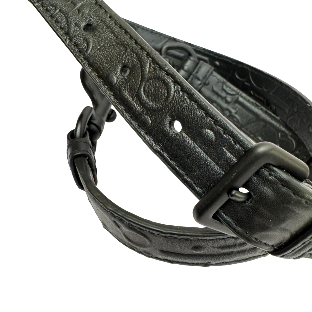 Dior Saddle Bag in Black Oblique Embossed Calfskin