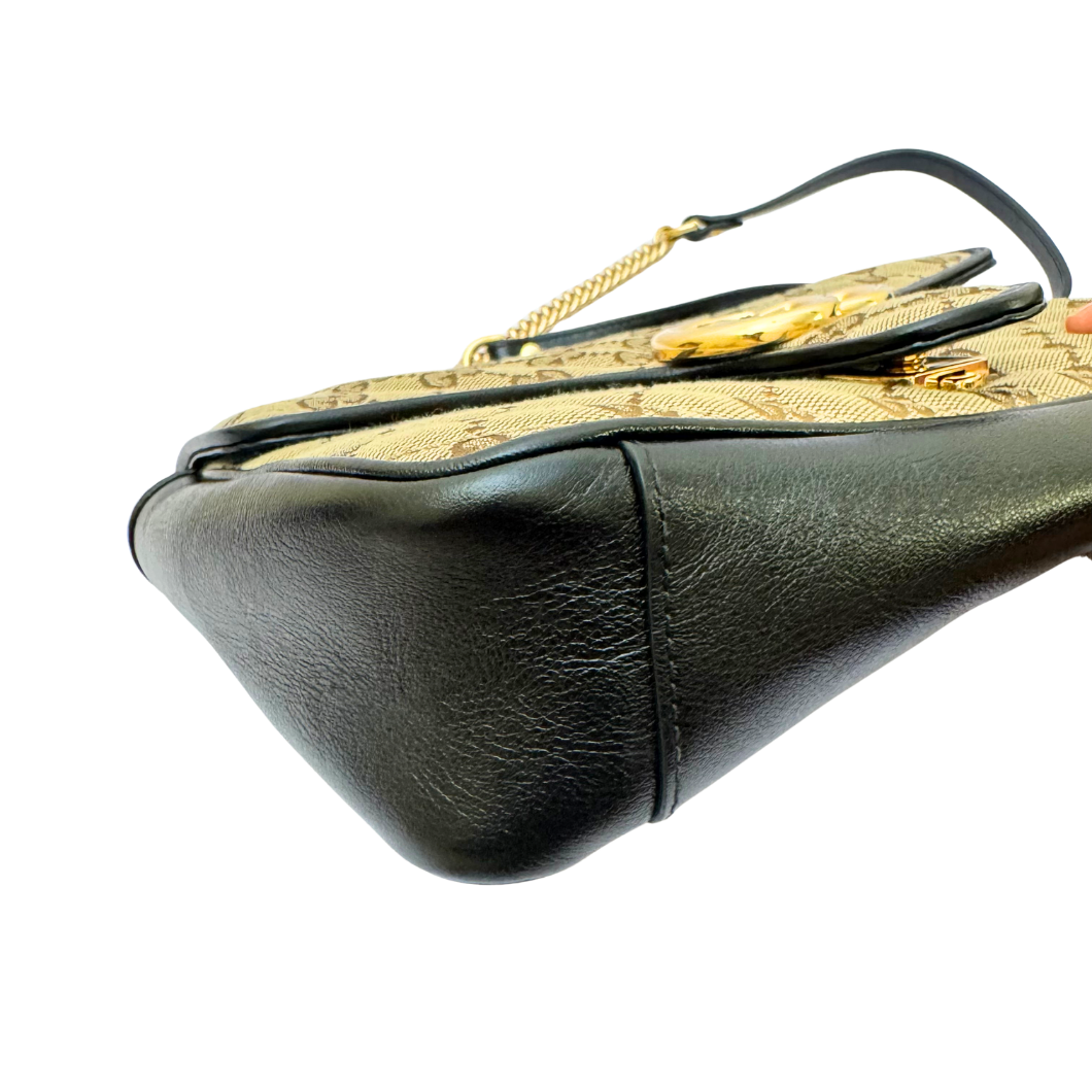 Gucci GG Marmont Shoulder Bag in Beige GG Canvas