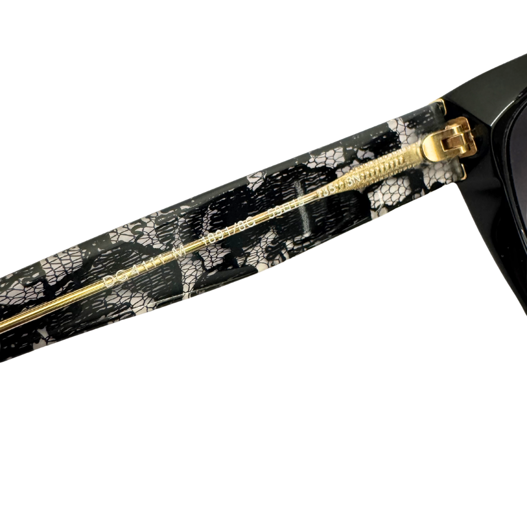 Dolce & Gabbana Black Lace Sunglasses