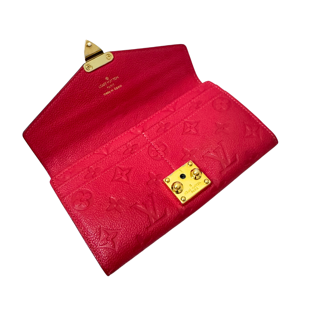 Louis Vuitton Métis Wallet in Fuchsia Monogram Empreinte