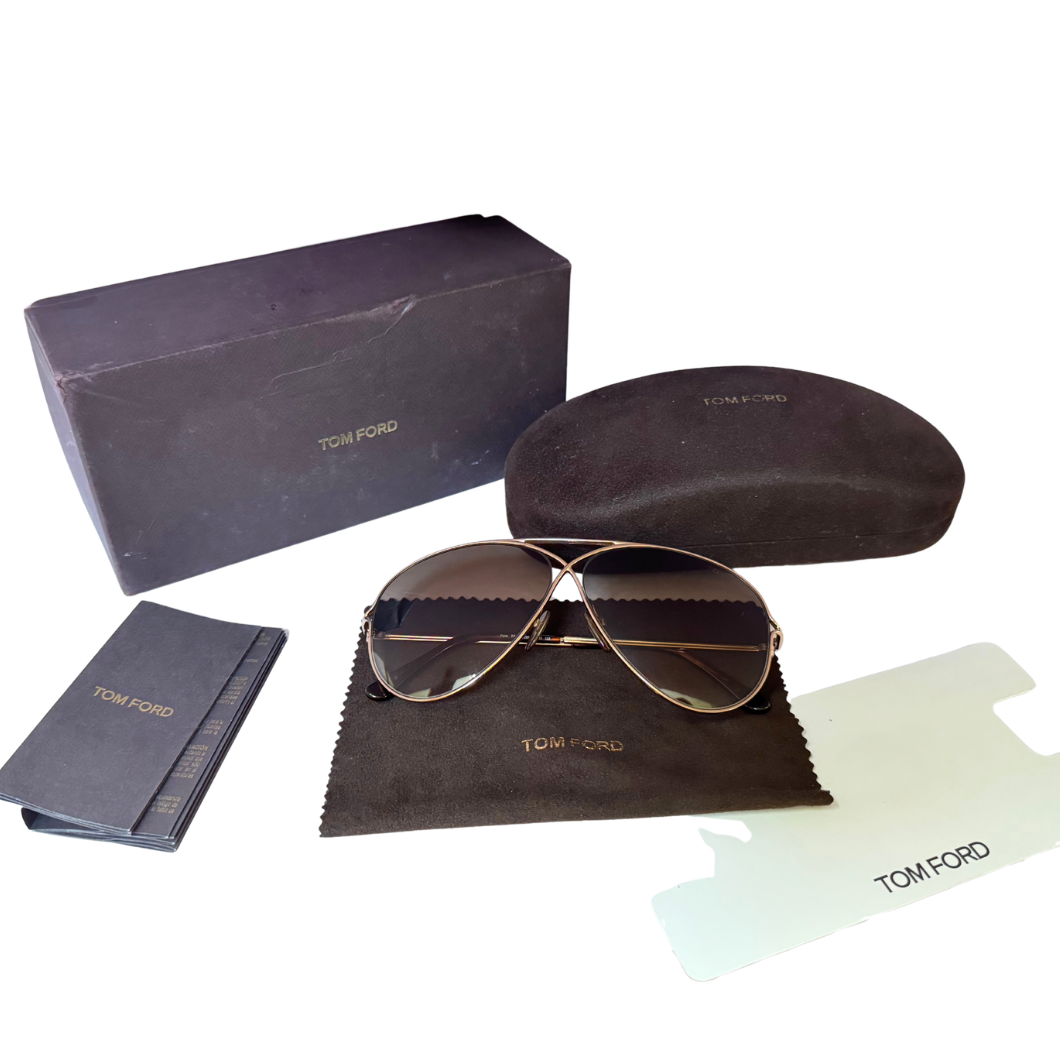 Tom Ford Peter Aviator Sunglasses in Brown