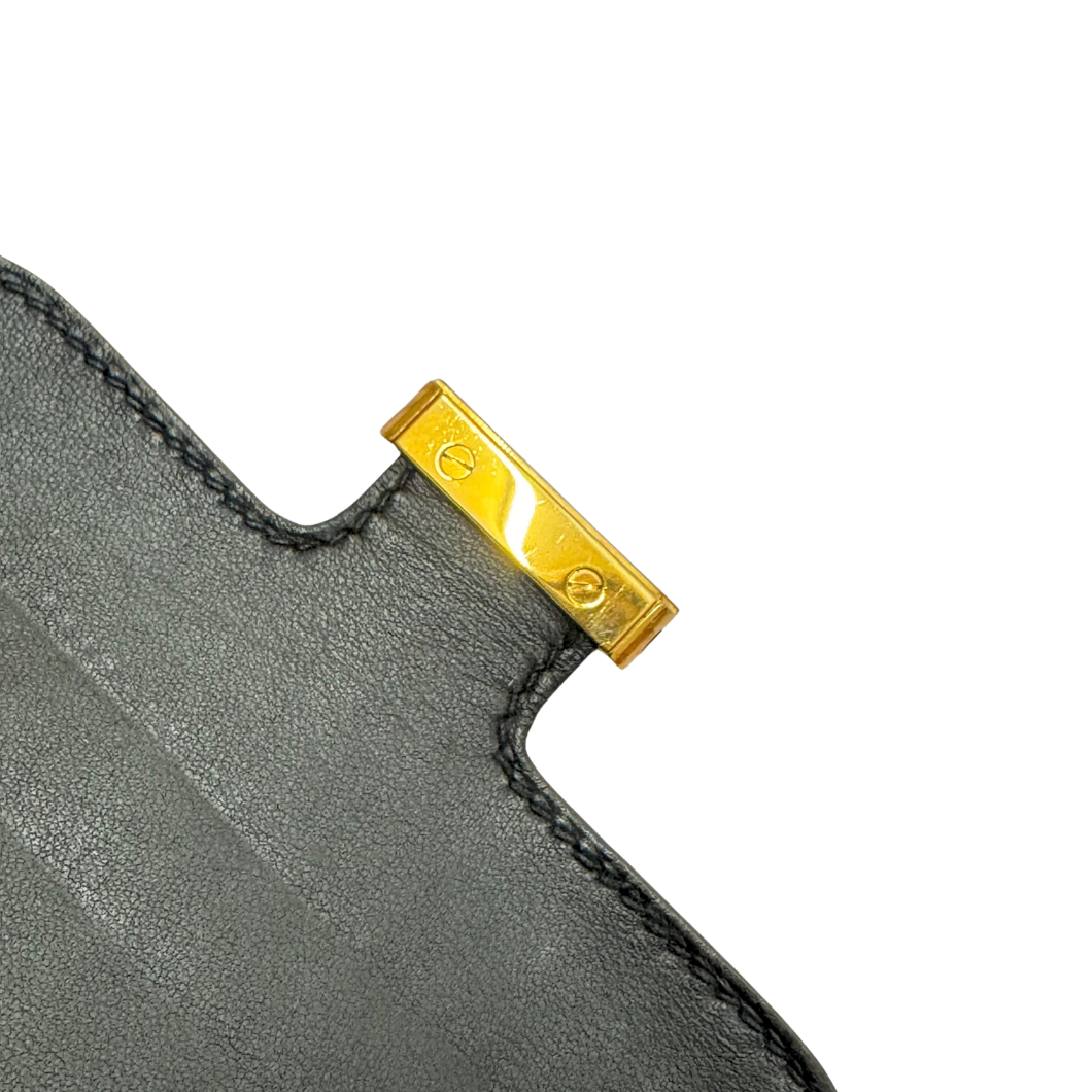 Hermès Constance Compact Wallet in Black Alligator