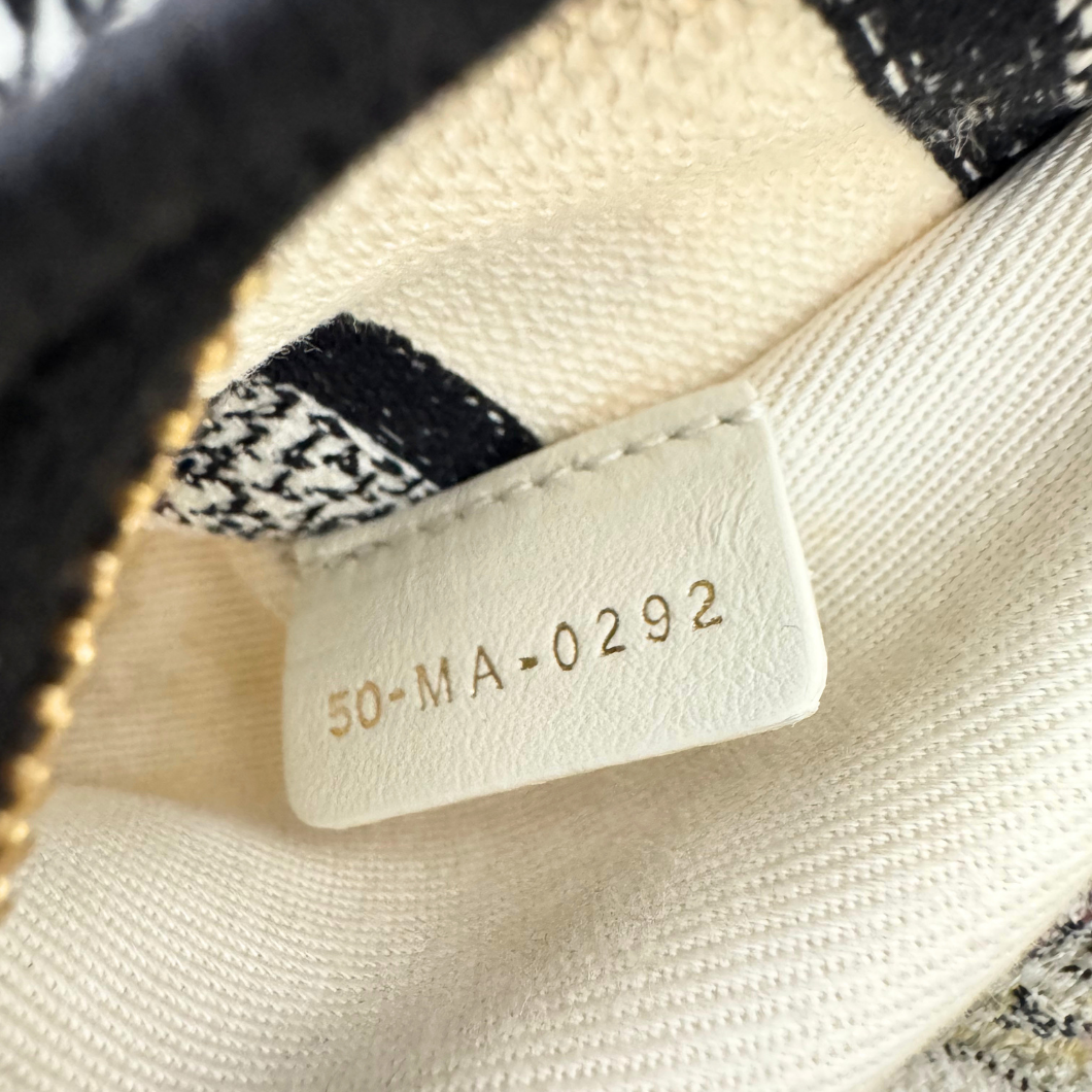 Christian Dior Lady D-Lite Bag in Ivory Floral Embroidery