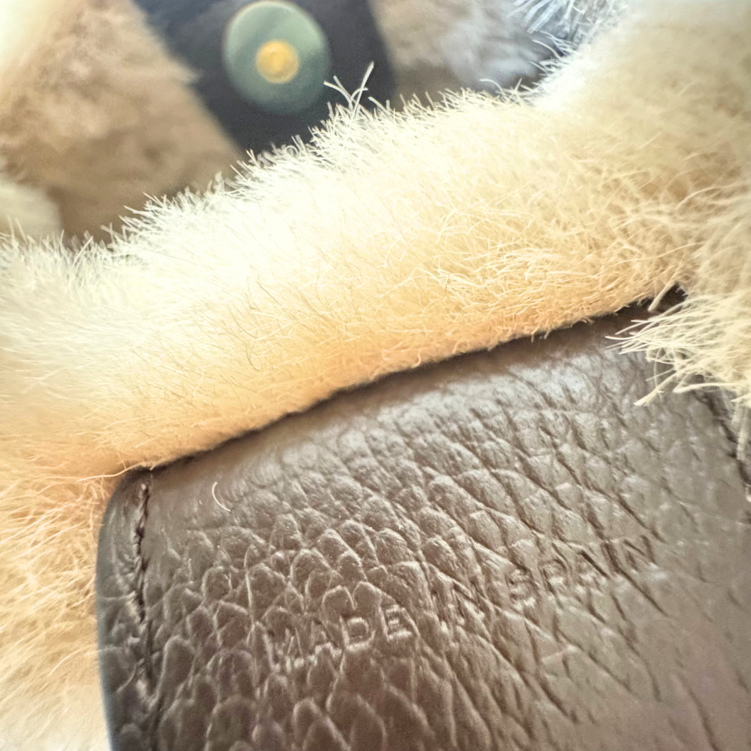 Polène Numéro Neuf Mini Bag in Camel Alpaca Leather