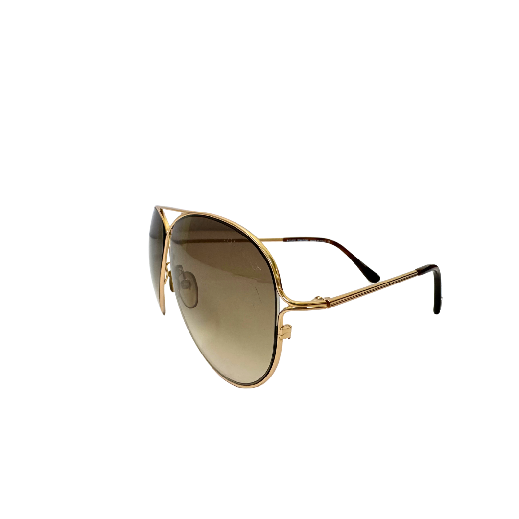 Tom Ford Peter Aviator Sunglasses in Brown