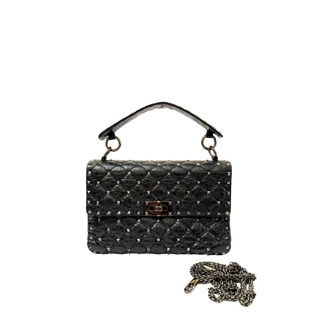 Valentino Garavani Rockstud Spike Bag in Black