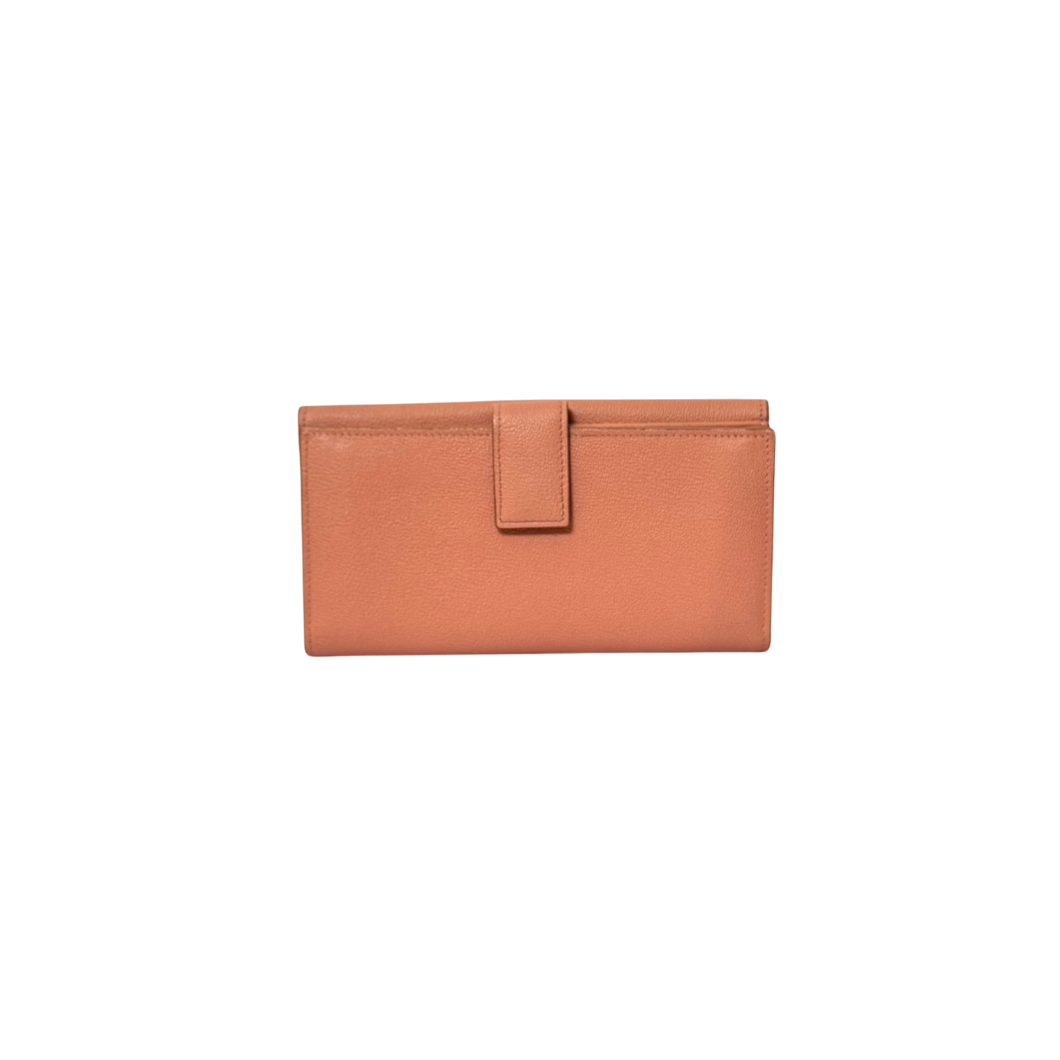 Alexander McQueen Insignia Wallet in Coral Pink Leather