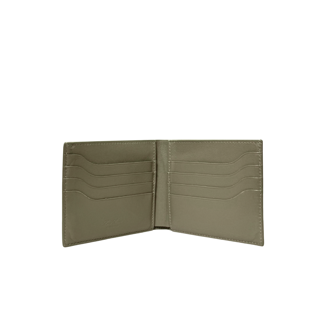 Loro Piana Bifold Wallet in Olive Green Alligator Leather