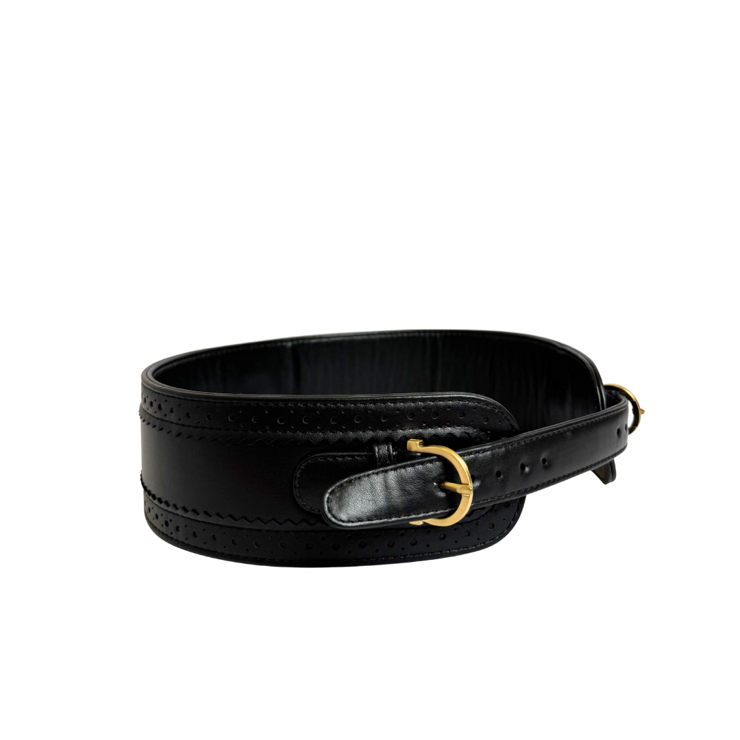 Sabyasachi Bengal Tiger Black Leather Belt