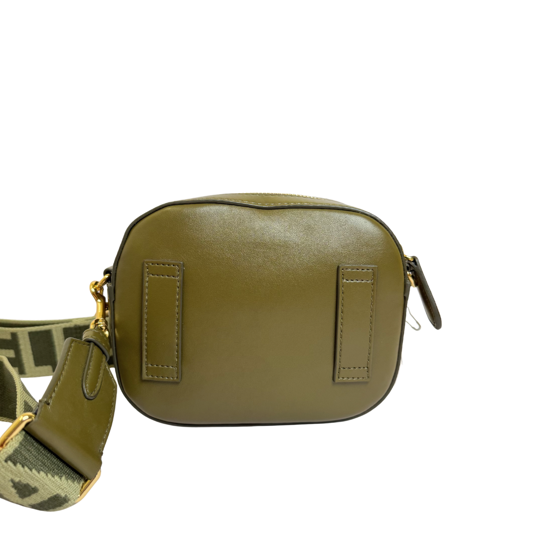 Stella McCartney Eco Soft Logo Camera Bag in Olive Green