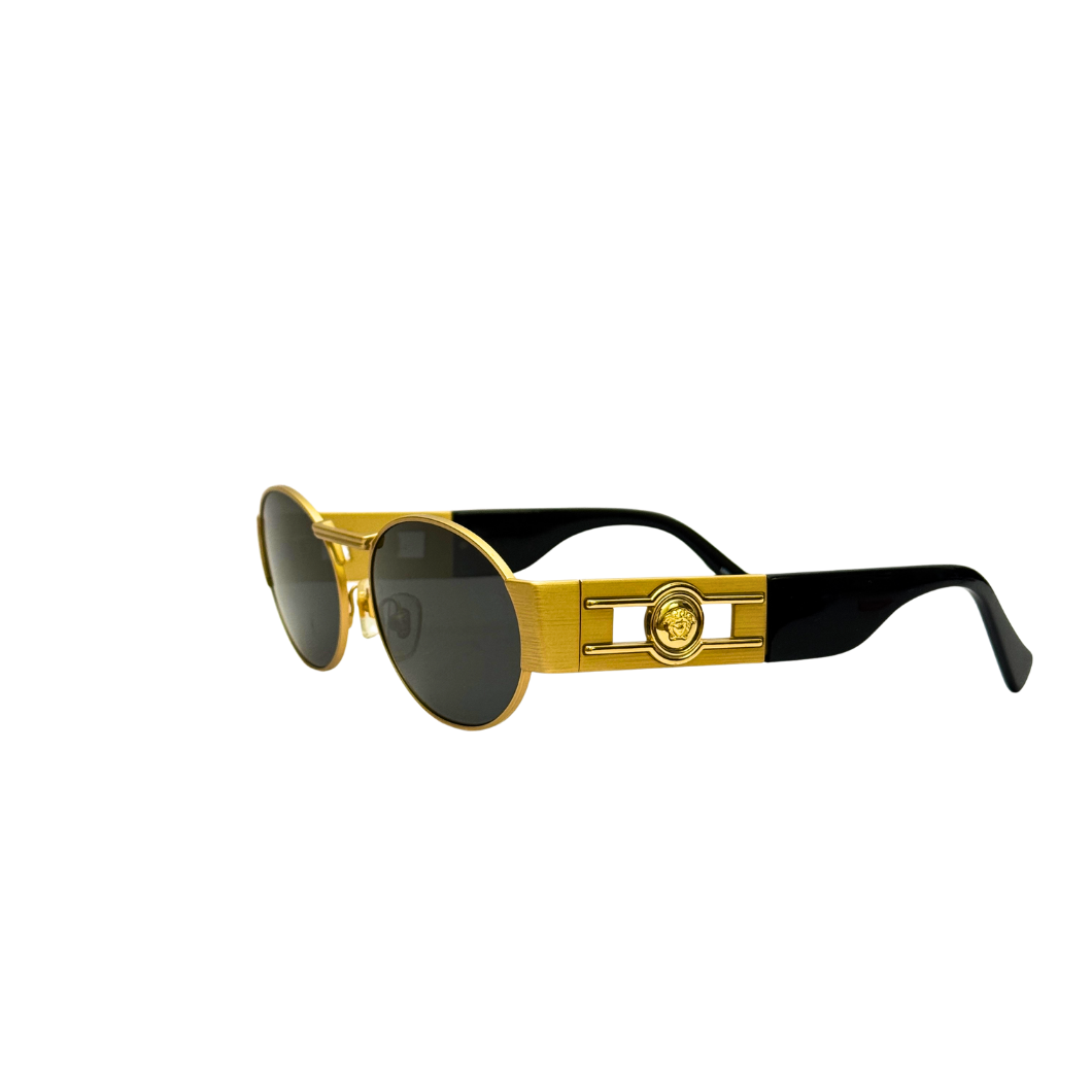 Versace Medusa Sunglasses in Gold-Tone Metal