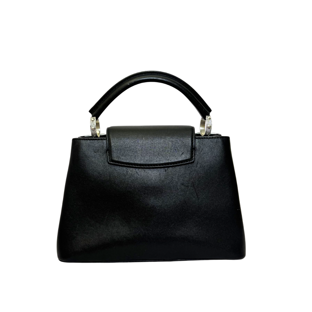 Louis Vuitton Capucines BB Handbag with Crystal Monogram Embellishment