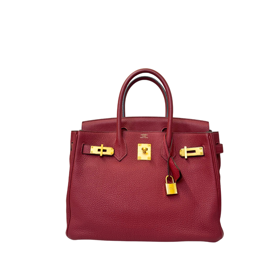 Hermès Birkin 30 in Rouge Grenat Togo Leather