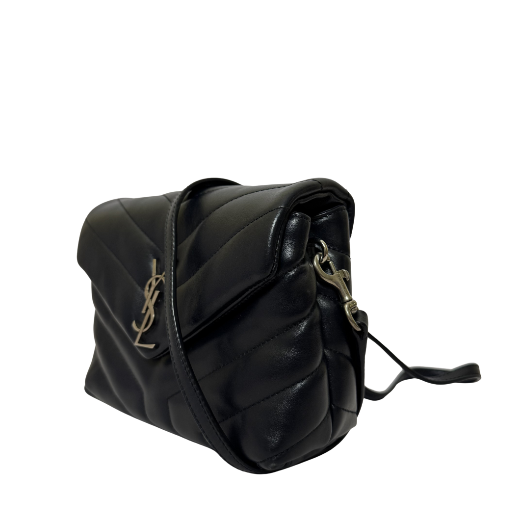 Saint Laurent Toy LouLou Quilted Leather Bag in Blue
