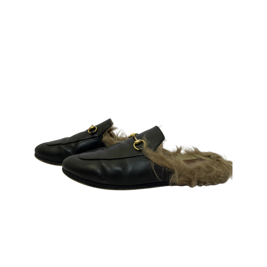 Gucci Princeton Leather Loafers, Size 39