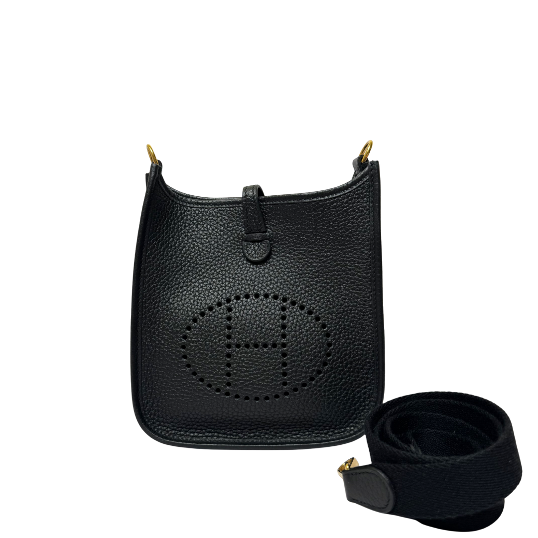 Hermès Evelyne 16 TPM in Noir Clemence Leather