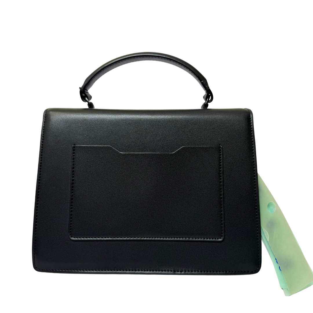 Off-White Jitney Bag in Black Calfskin Leather