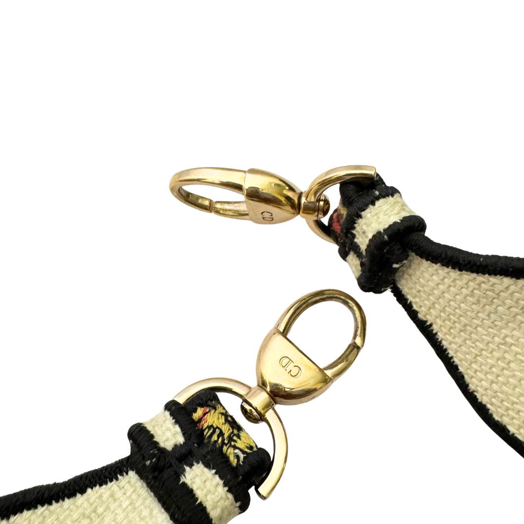 Christian Dior Lady D-Lite Bag in Ivory Floral Embroidery