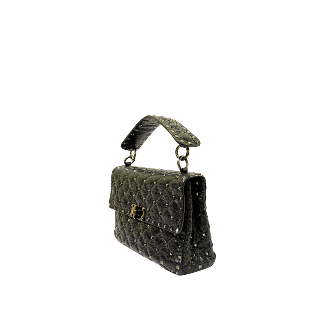 Valentino Garavani Rockstud Spike Bag in Black