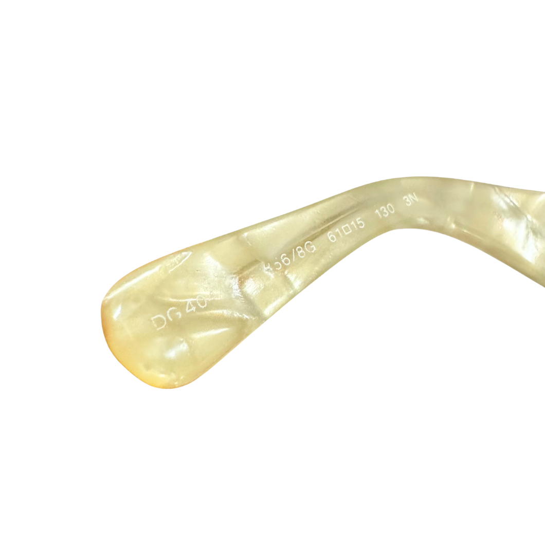 Dolce & Gabbana Oversized Sunglasses in Ivory Marble