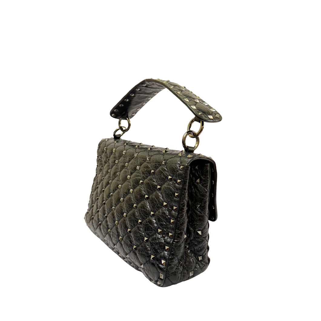 Valentino Garavani Rockstud Spike Bag in Black
