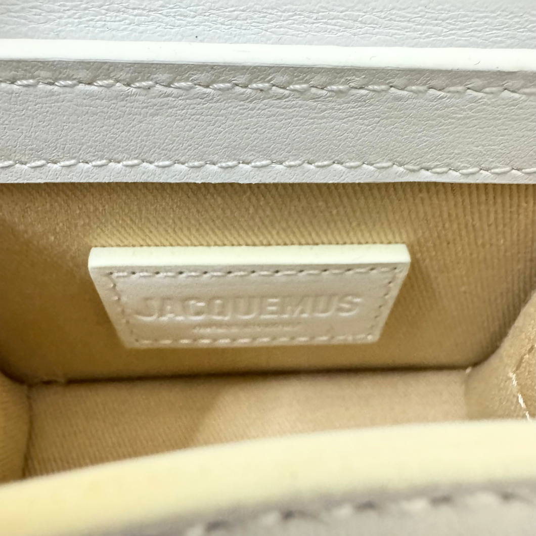 Jacquemus Le Chiquito Mini Bag in White Leather