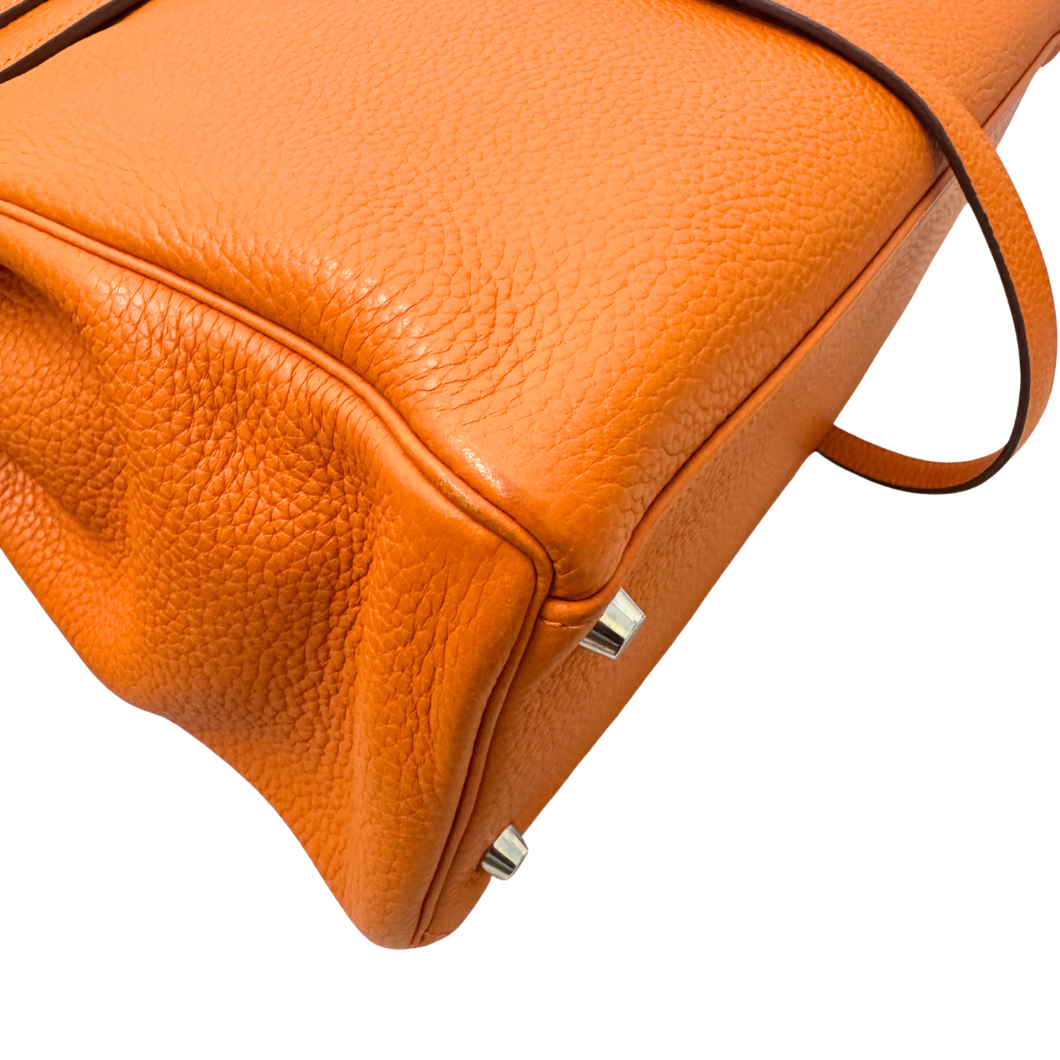 Hermès Kelly 35 Retourné in Orange Clemence Leather