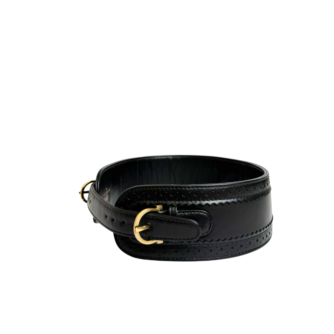 Sabyasachi Bengal Tiger Black Leather Belt
