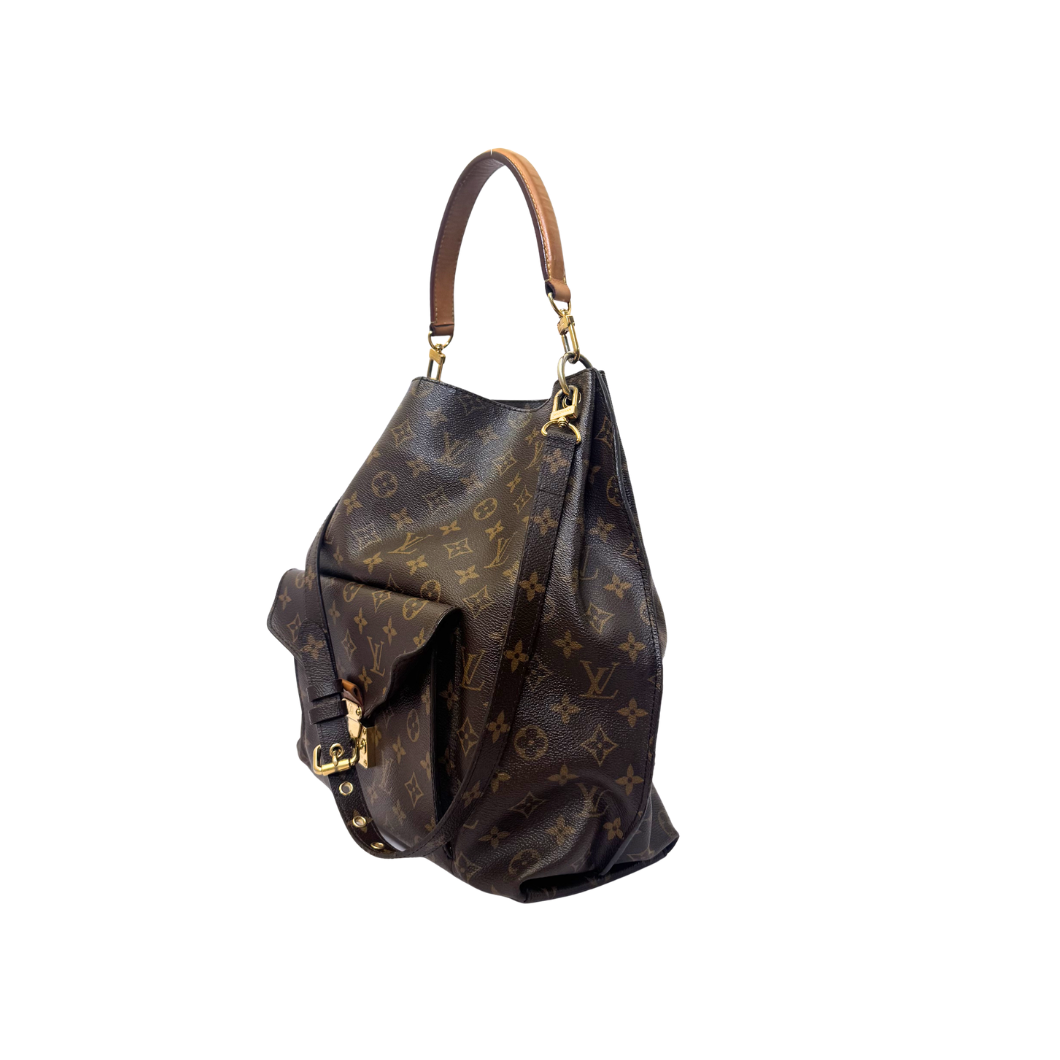 Louis Vuitton Hobo Métis in Monogram Canvas with Gold Hardware
